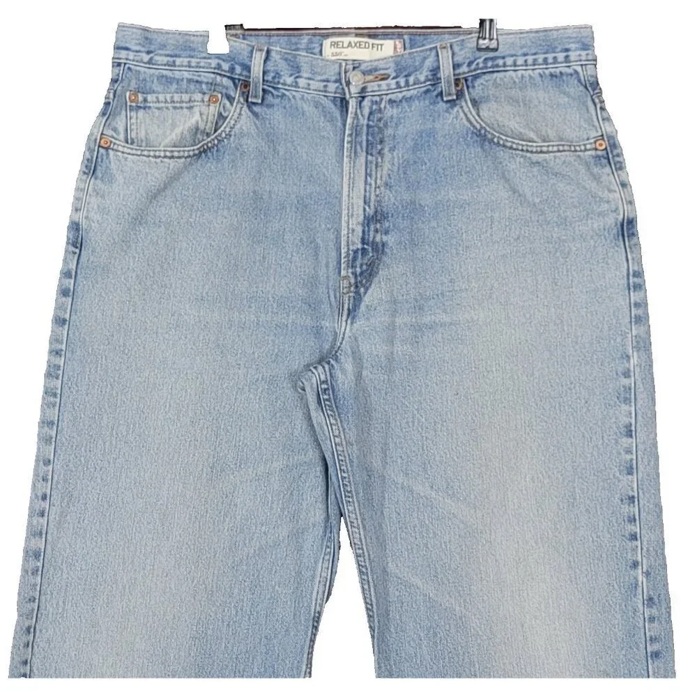Levis 550 Jeans Mens 38x34 Blue Relaxed Fit Tapered Leg Denim